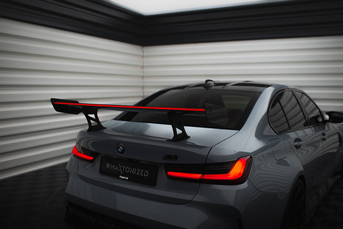 Carbon Heckspoiler Heckflügel Standfuß Innen + LED passend für BMW M3 G80 / M340i G20 / 3 M-Paket G20 / 3 Standard G20