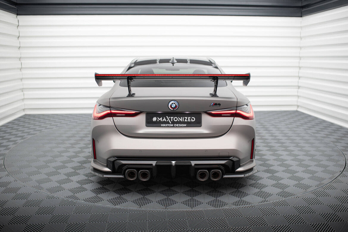 Carbon Heckspoiler Heckflügel Standfuß Innen + LED passend für BMW M4 G82 / G82 FL / M440i / 4 M-Paket G22 / G22 FL