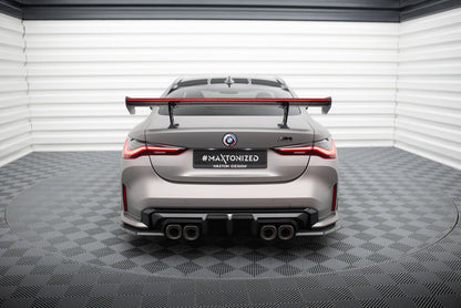 Carbon Heckspoiler Heckflügel Standfuß Innen + LED passend für BMW M4 G82 / G82 FL / M440i / 4 M-Paket G22 / G22 FL