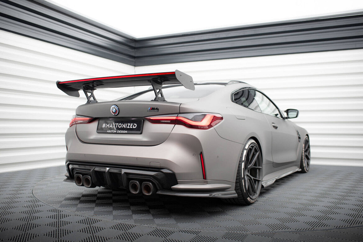 Carbon Heckspoiler Heckflügel Standfuß Innen + LED passend für BMW M4 G82 / G82 FL / M440i / 4 M-Paket G22 / G22 FL