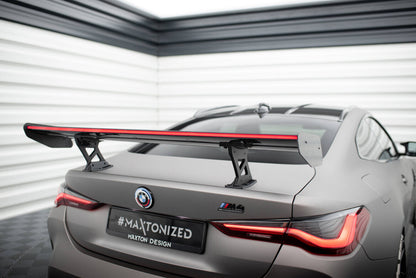 Carbon Heckspoiler Heckflügel Standfuß Innen + LED passend für BMW M4 G82 / G82 FL / M440i / 4 M-Paket G22 / G22 FL