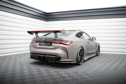 Carbon Heckspoiler Heckflügel Standfuß Innen + LED passend für BMW M4 G82 / G82 FL / M440i / 4 M-Paket G22 / G22 FL