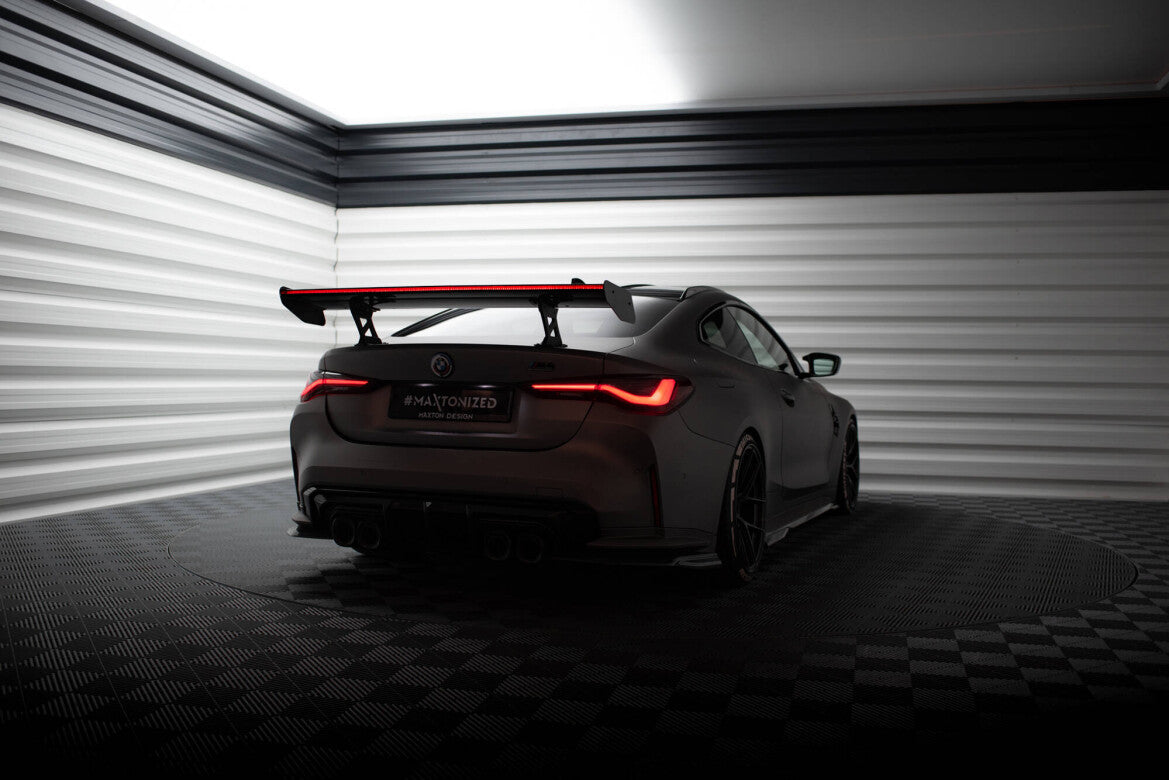 Carbon Heckspoiler Heckflügel Standfuß Innen + LED passend für BMW M4 G82 / G82 FL / M440i / 4 M-Paket G22 / G22 FL