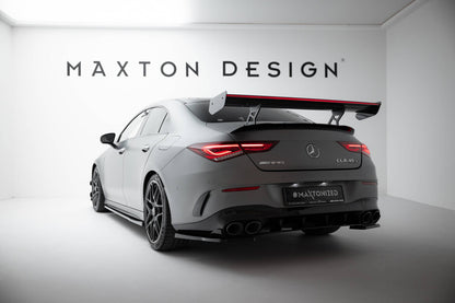 Carbon Heckspoiler Heckflügel Standfuß Innen + LED passend für Mercedes CLA Coupe C118 / C118 FL