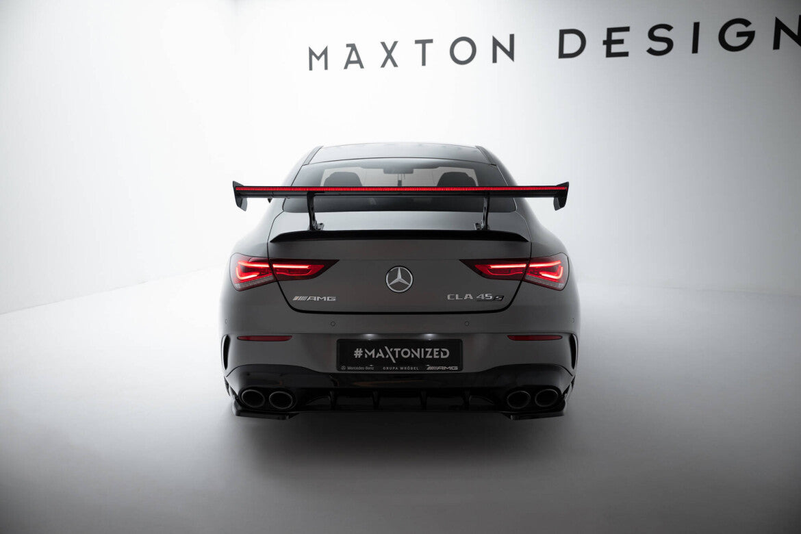 Carbon Heckspoiler Heckflügel Standfuß Innen + LED passend für Mercedes CLA Coupe C118 / C118 FL