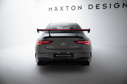 Carbon Heckspoiler Heckflügel Standfuß Innen + LED passend für Mercedes CLA Coupe C118 / C118 FL