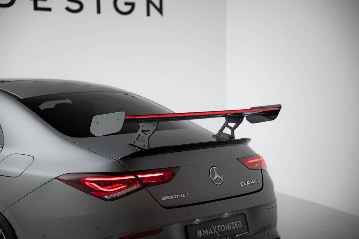 Carbon Heckspoiler Heckflügel Standfuß Innen + LED passend für Mercedes CLA Coupe C118 / C118 FL