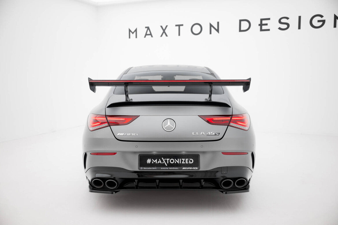 Carbon Heckspoiler Heckflügel Standfuß Innen + LED passend für Mercedes CLA Coupe C118 / C118 FL