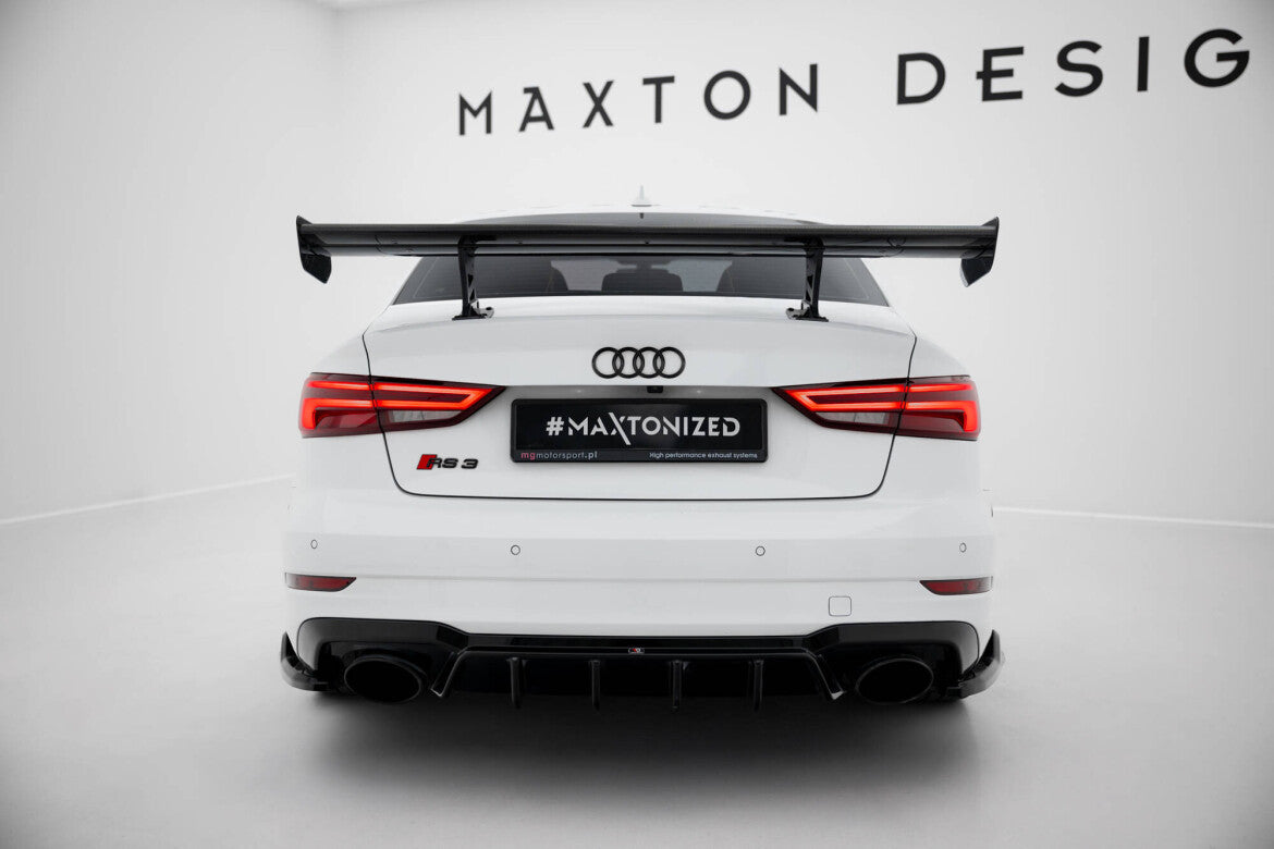 Carbon Heckspoiler Heckflügel Standfuß Innen passend für Audi A3 / A3 S-Line / S3 / RS3 Limousine 8V / 8V FL