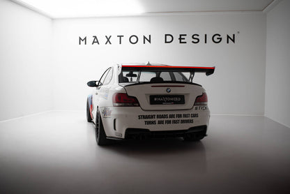Carbon Heckspoiler Heckflügel Standfuß Innen V.1 + LED passend für BMW 1er M E82