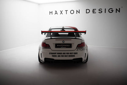 Carbon Heckspoiler Heckflügel Standfuß Innen V.1 + LED passend für BMW 1er M E82