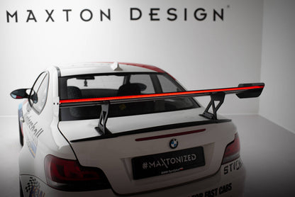 Carbon Heckspoiler Heckflügel Standfuß Innen V.1 + LED passend für BMW 1er M E82