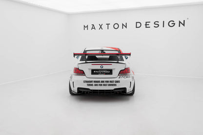 Carbon Heckspoiler Heckflügel Standfuß Innen V.1 + LED passend für BMW 1er M E82
