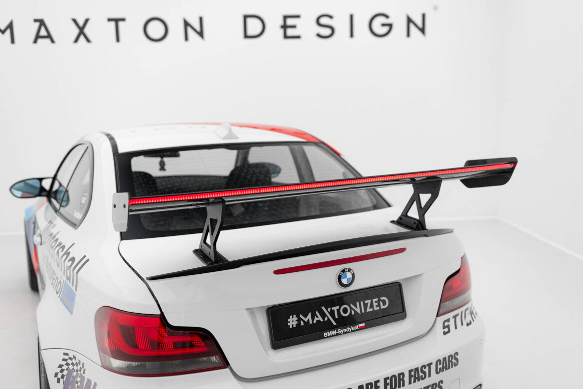 Carbon Heckspoiler Heckflügel Standfuß Innen V.1 + LED passend für BMW 1er M E82