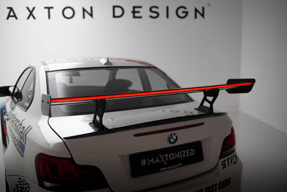 Carbon Heckspoiler Heckflügel Standfuß Innen V.2 + LED passend für BMW 1er M E82