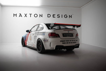 Carbon Heckspoiler Heckflügel Standfuß Innen V.2 + LED passend für BMW 1er M E82