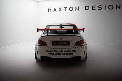 Carbon Heckspoiler Heckflügel Standfuß Innen V.2 + LED passend für BMW 1er M E82