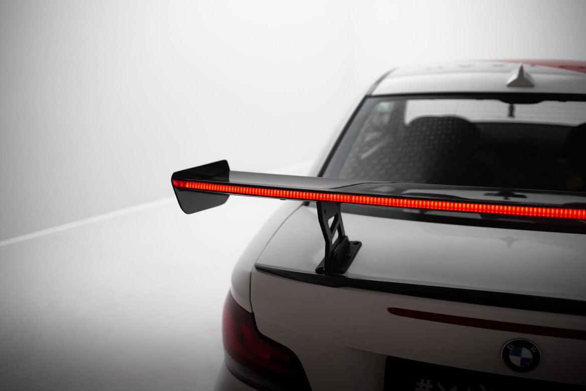 Carbon Heckspoiler Heckflügel Standfuß Innen V.2 + LED passend für BMW 1er M E82