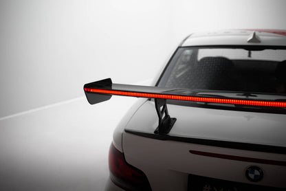 Carbon Heckspoiler Heckflügel Standfuß Innen V.2 + LED passend für BMW 1er M E82