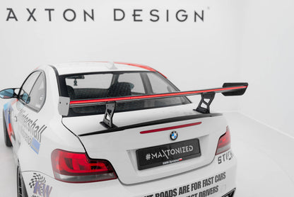 Carbon Heckspoiler Heckflügel Standfuß Innen V.2 + LED passend für BMW 1er M E82