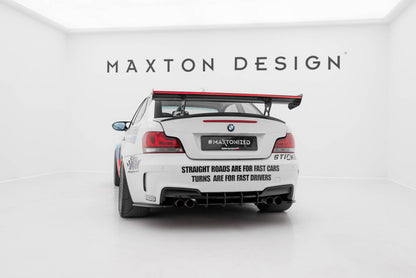 Carbon Heckspoiler Heckflügel Standfuß Innen V.2 + LED passend für BMW 1er M E82