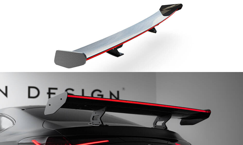 Carbon Heckspoiler Heckflügel V.1 + LED passend für Mercedes-AMG CLE 53 C236