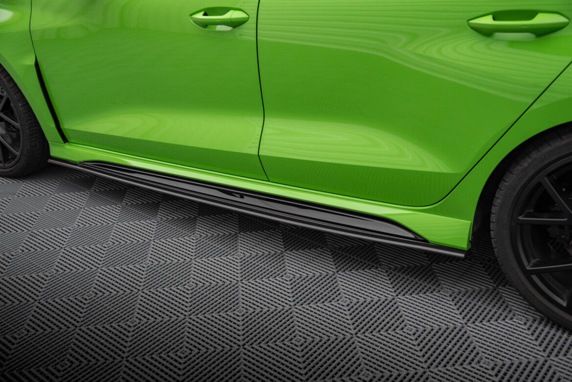 Carbon Seitenschweller Ansatz (Paar) passend für Audi RS3 Limousine / Sportback 8Y