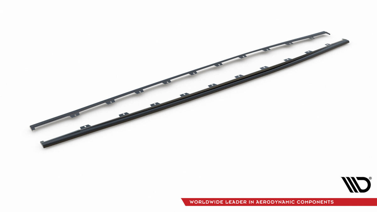Carbon Seitenschweller Ansatz (Paar) passend für Audi RS3 Limousine / Sportback 8Y