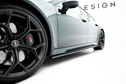 Carbon Seitenschweller Ansatz (Paar) passend für Audi RS7 C8