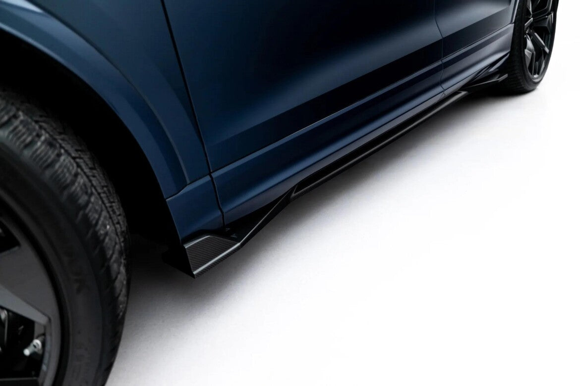 Carbon Seitenschweller Ansatz (Paar) passend für Audi RSQ8 Mk1 Facelift
