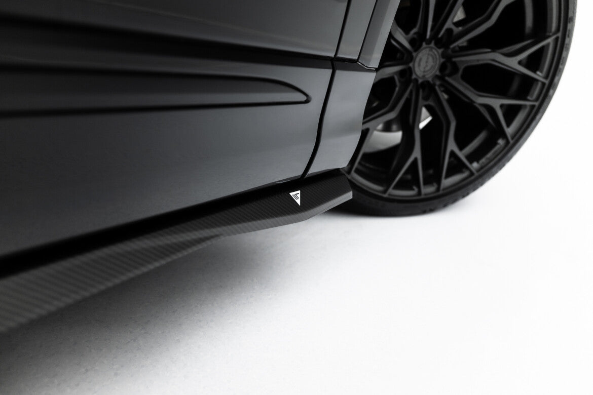 Carbon Seitenschweller Ansatz (Paar) passend für Audi SQ8 / Q8 S-Line Mk1 FL