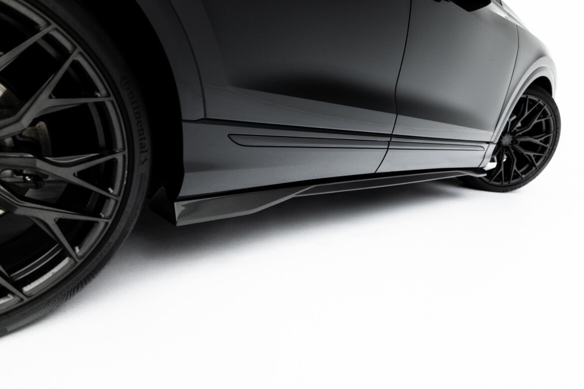 Carbon Seitenschweller Ansatz (Paar) passend für Audi SQ8 / Q8 S-Line Mk1 FL
