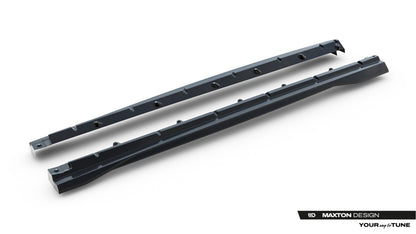Carbon Seitenschweller Ansatz (Paar) passend für Audi SQ8 / Q8 S-Line Mk1 FL