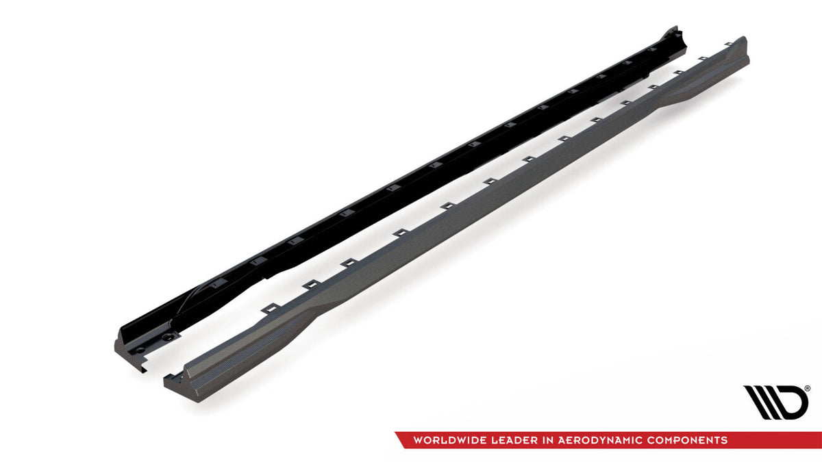 Carbon Seitenschweller Ansatz (Paar) passend für BMW 1er M-Paket/ M135i / 128ti F40