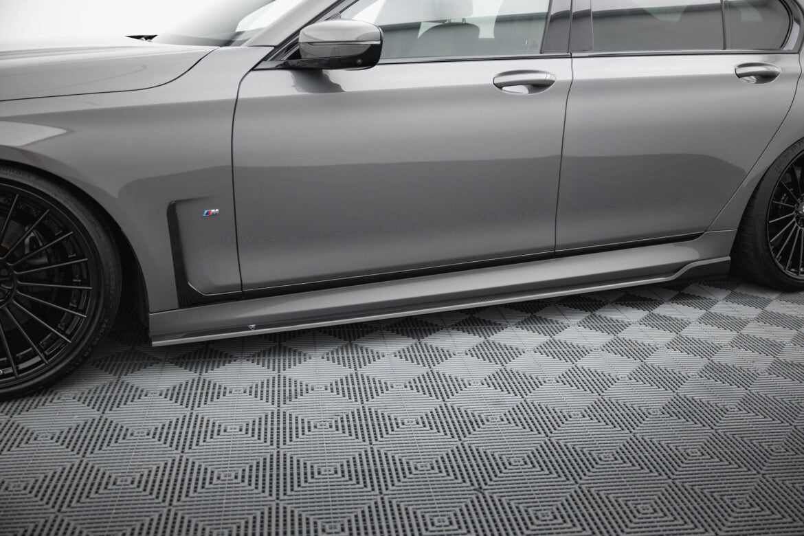 Carbon Seitenschweller Ansatz (Paar) passend für BMW 7 M-Paket G11 FL
