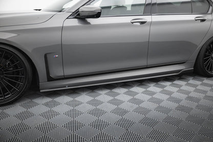 Carbon Seitenschweller Ansatz (Paar) passend für BMW 7 M-Paket G11 FL