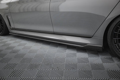 Carbon Seitenschweller Ansatz (Paar) passend für BMW 7 M-Paket G11 FL