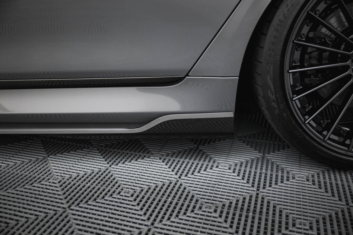 Carbon Seitenschweller Ansatz (Paar) passend für BMW 7 M-Paket G11 FL