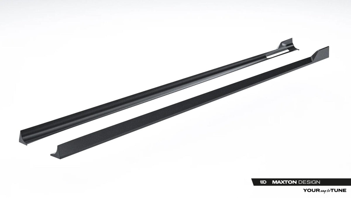 Carbon Seitenschweller Ansatz (Paar) passend für BMW 7 M-Paket / M760e / i7 M-Paket G70