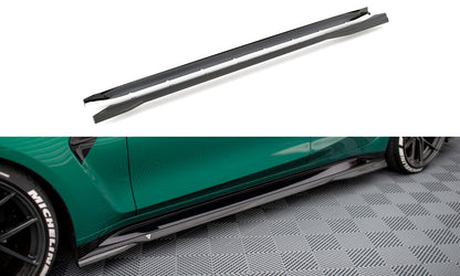 Carbon Seitenschweller Ansatz (Paar) passend für BMW M3 Limousine / Touring G80 / G81