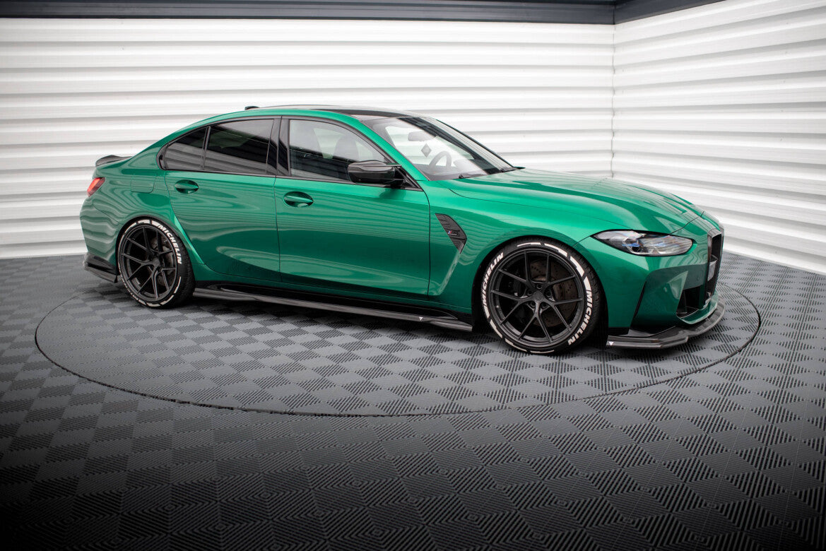 Carbon Seitenschweller Ansatz (Paar) passend für BMW M3 Limousine / Touring G80 / G81