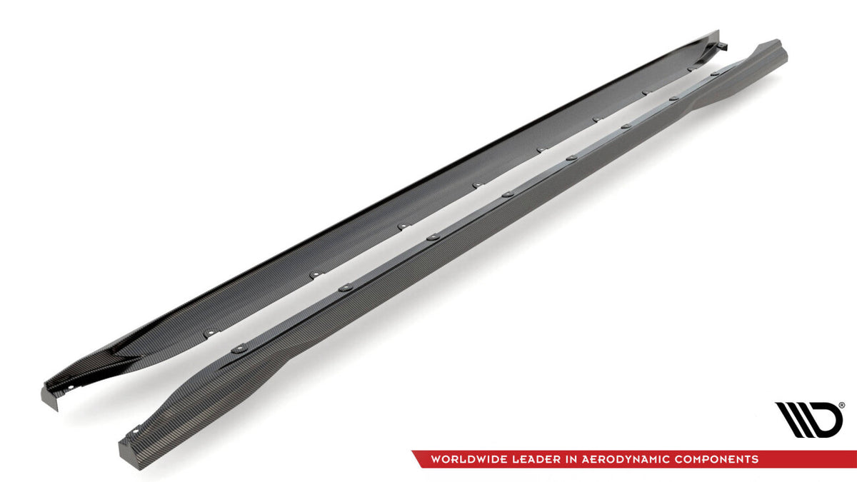 Carbon Seitenschweller Ansatz (Paar) passend für BMW M3 Limousine / Touring G80 / G81