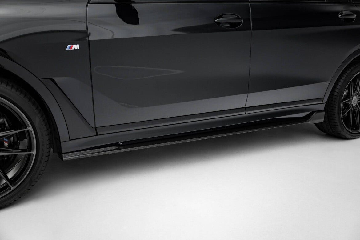 Carbon Seitenschweller Ansatz (Paar) passend für BMW X7 M-Paket G07