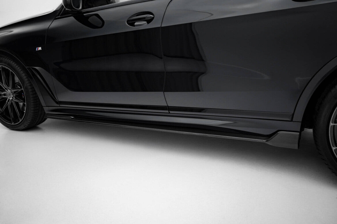 Carbon Seitenschweller Ansatz (Paar) passend für BMW X7 M-Paket G07