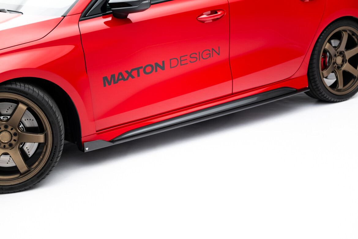 Carbon Seitenschweller Ansatz (Paar) V.1 passend für Audi RS3 Limousine 8Y FL