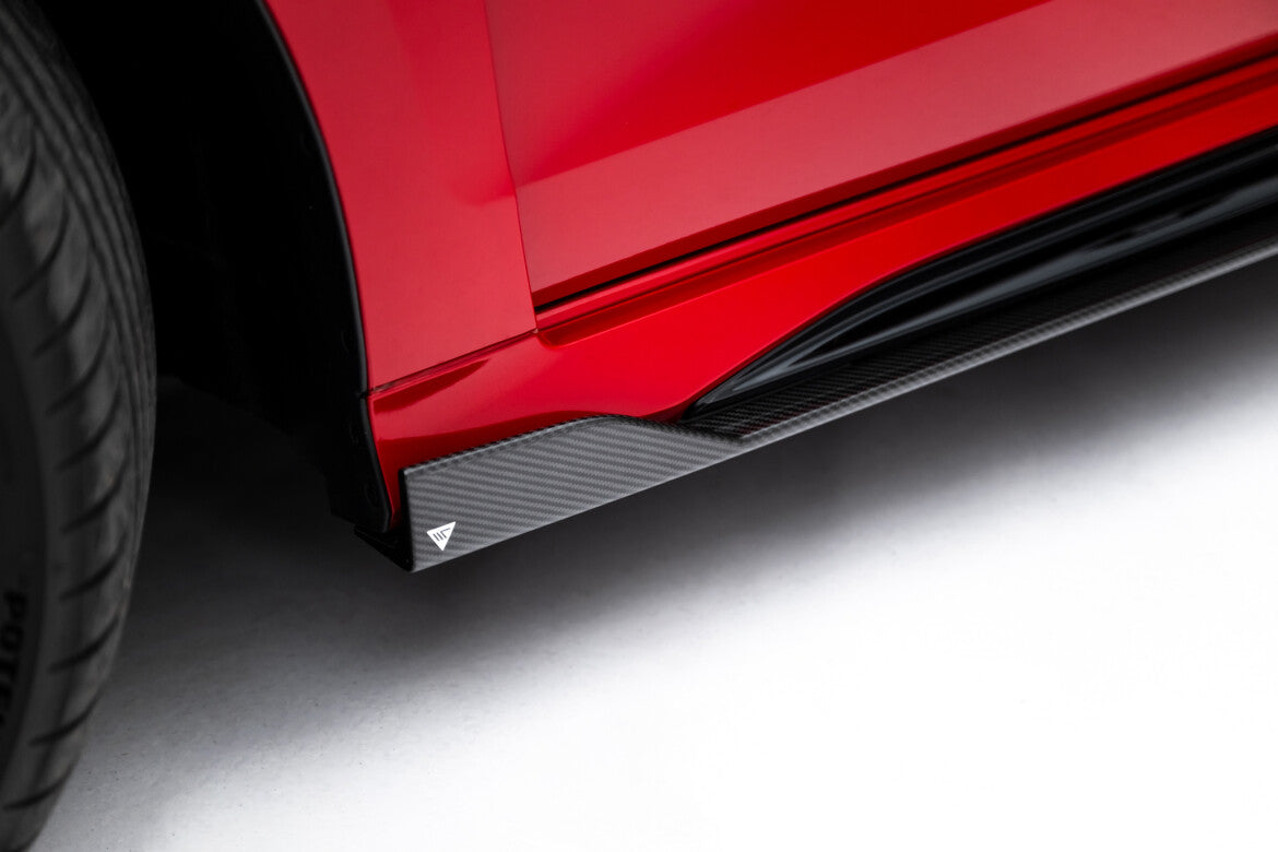 Carbon Set Seitenschweller Ansatz (Paar)passend für Audi RS3 Limousine 8Y FL