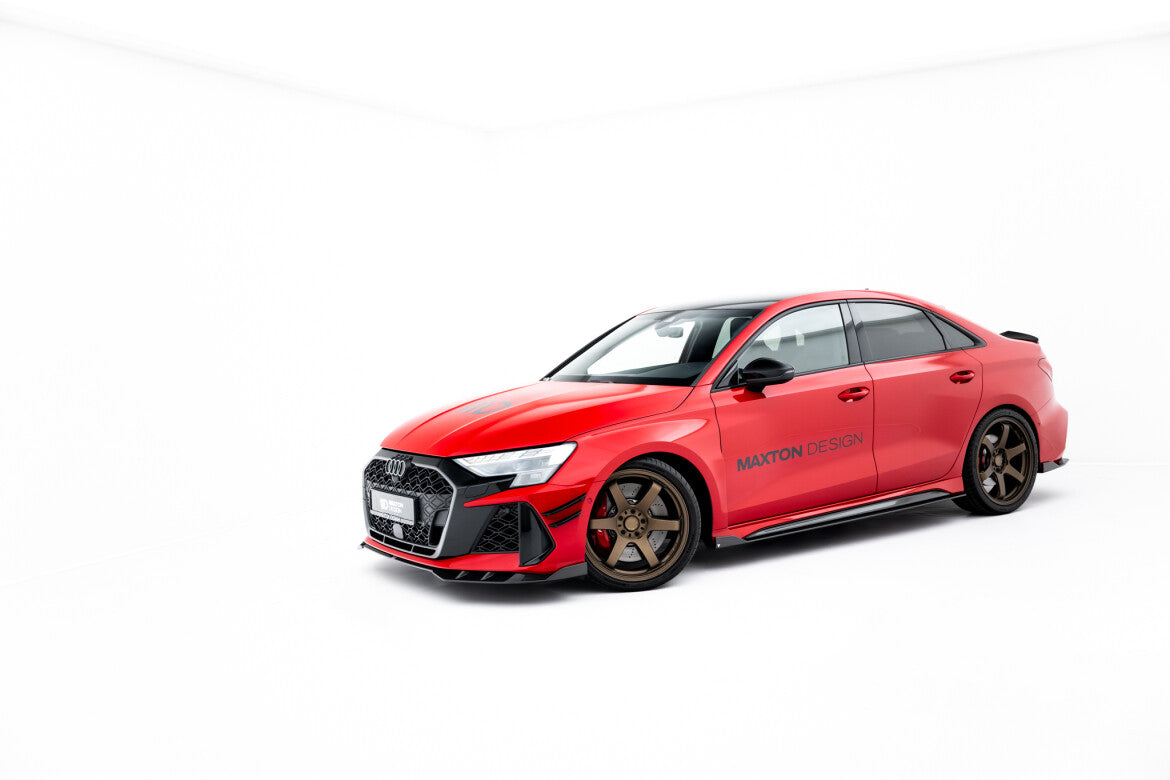 Carbon Set Seitenschweller Ansatz (Paar)passend für Audi RS3 Limousine 8Y FL