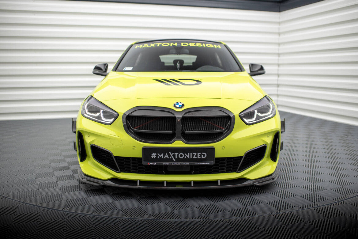 Carbon Stoßstangen Flaps Wings vorne Canards passend für BMW 1er M-Paket / M135i / 128ti F40