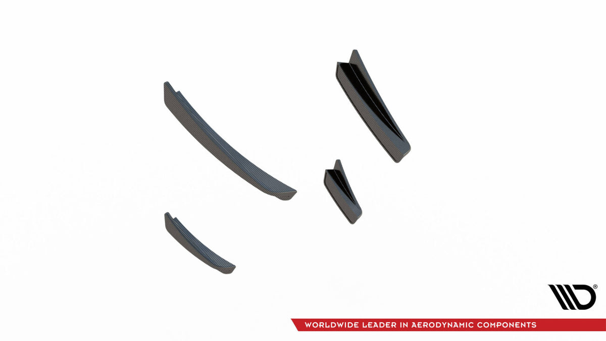Carbon Stoßstangen Flaps Wings vorne Canards passend für BMW 1er M-Paket / M135i / 128ti F40