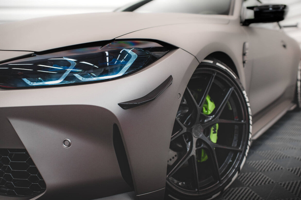 Carbon Stoßstangen Flaps Wings vorne Canards passend für BMW M4 G82 Competition
